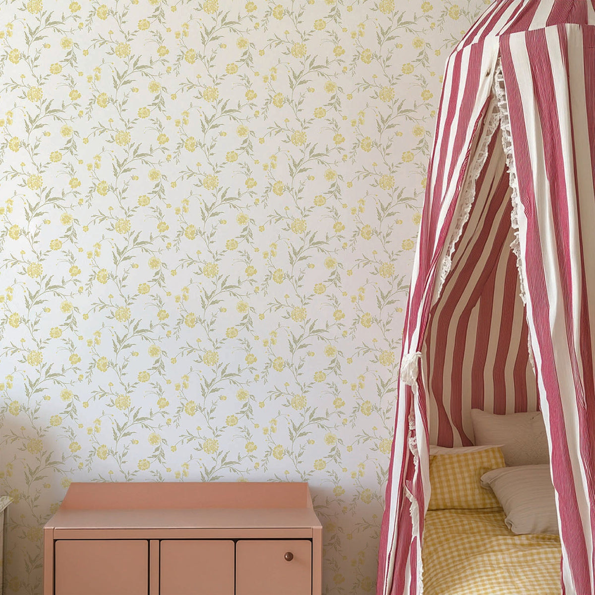 Image of Waverly in Sunbeam Wallpaper