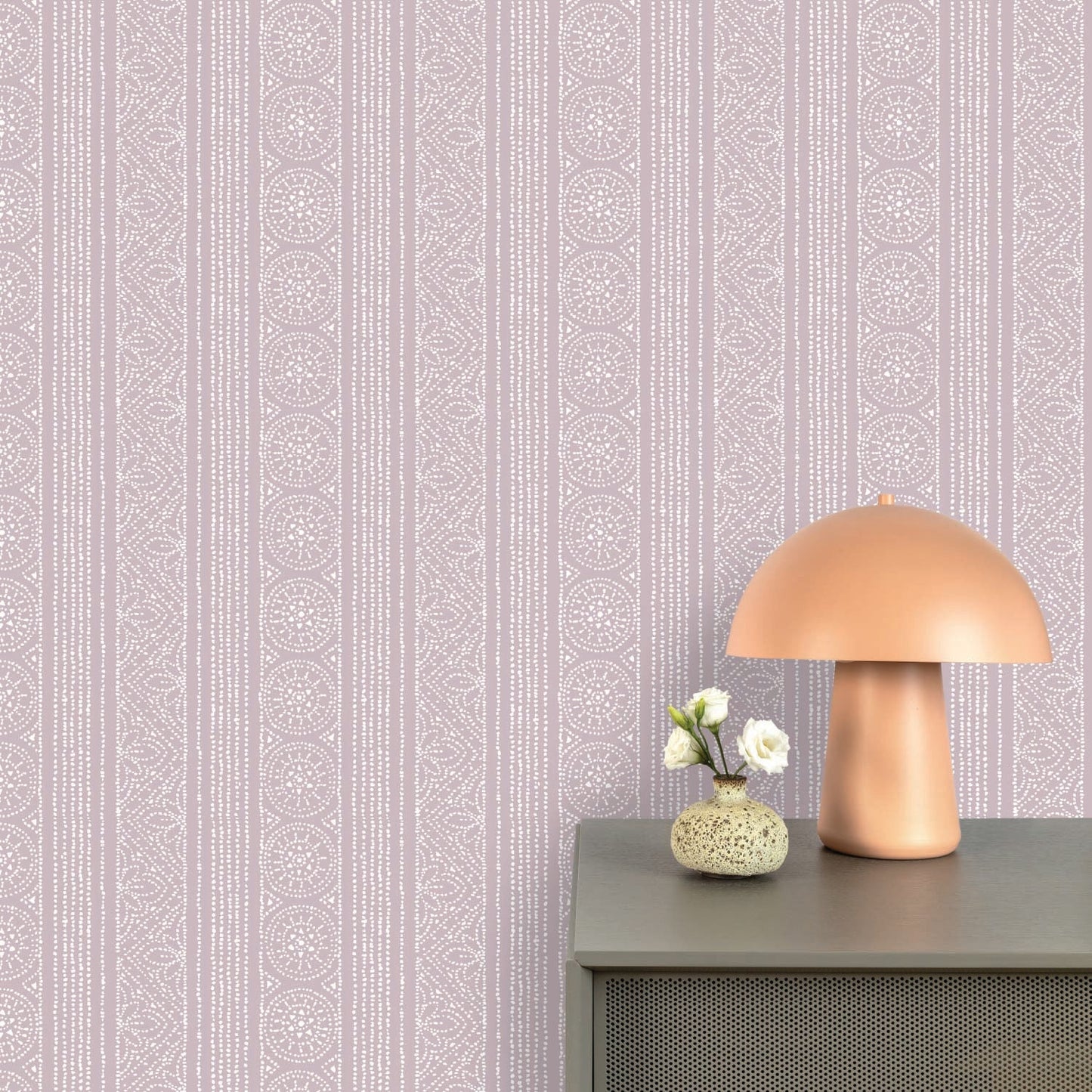 Image of Batik in Lavender wallpaper