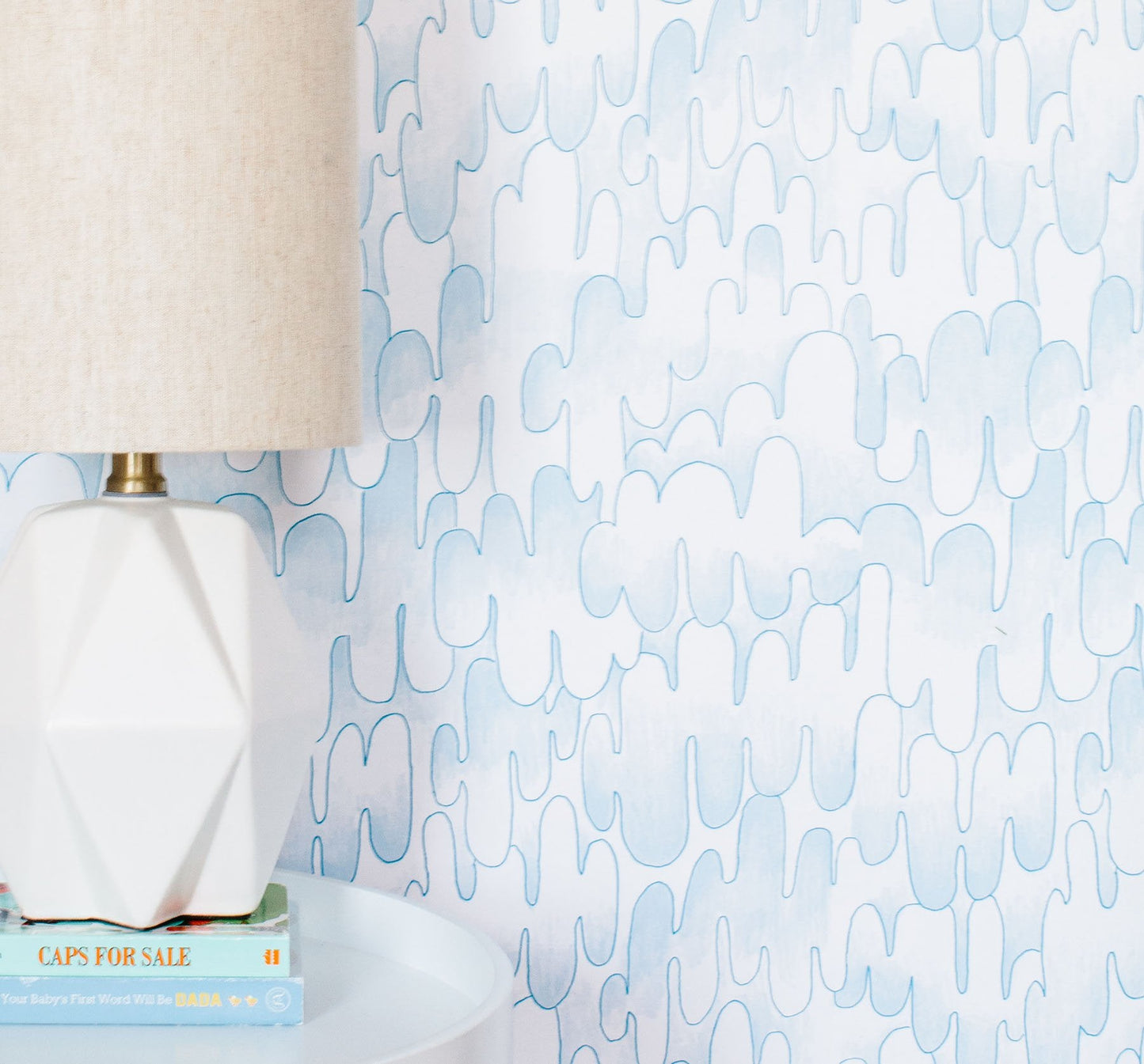 Image of Bubble in Blue Wallpaper