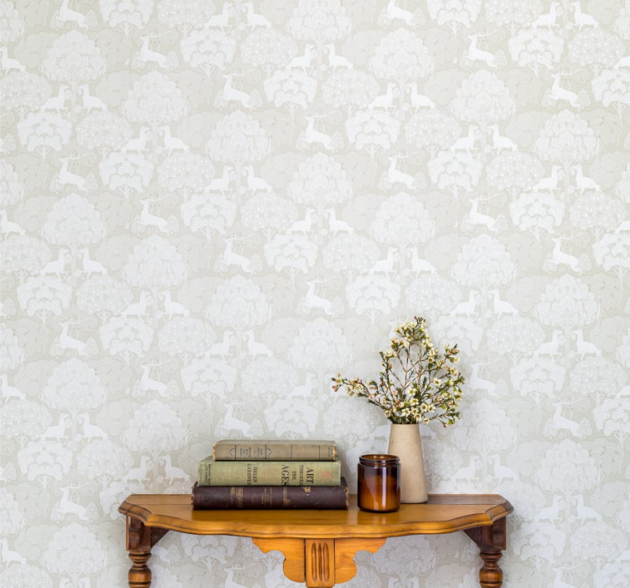Image of Forest in Tan Wallpaper