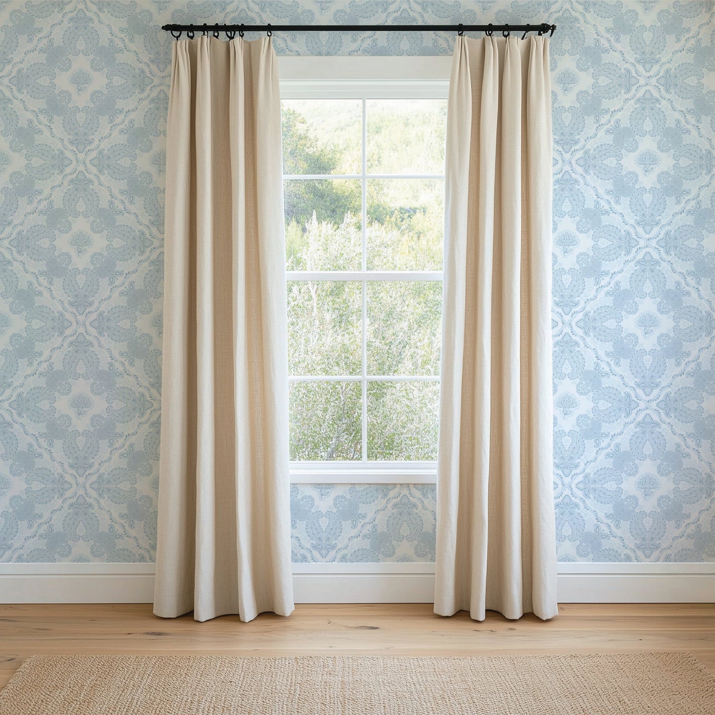 Image of Remington in Powder Blue Wallpaper