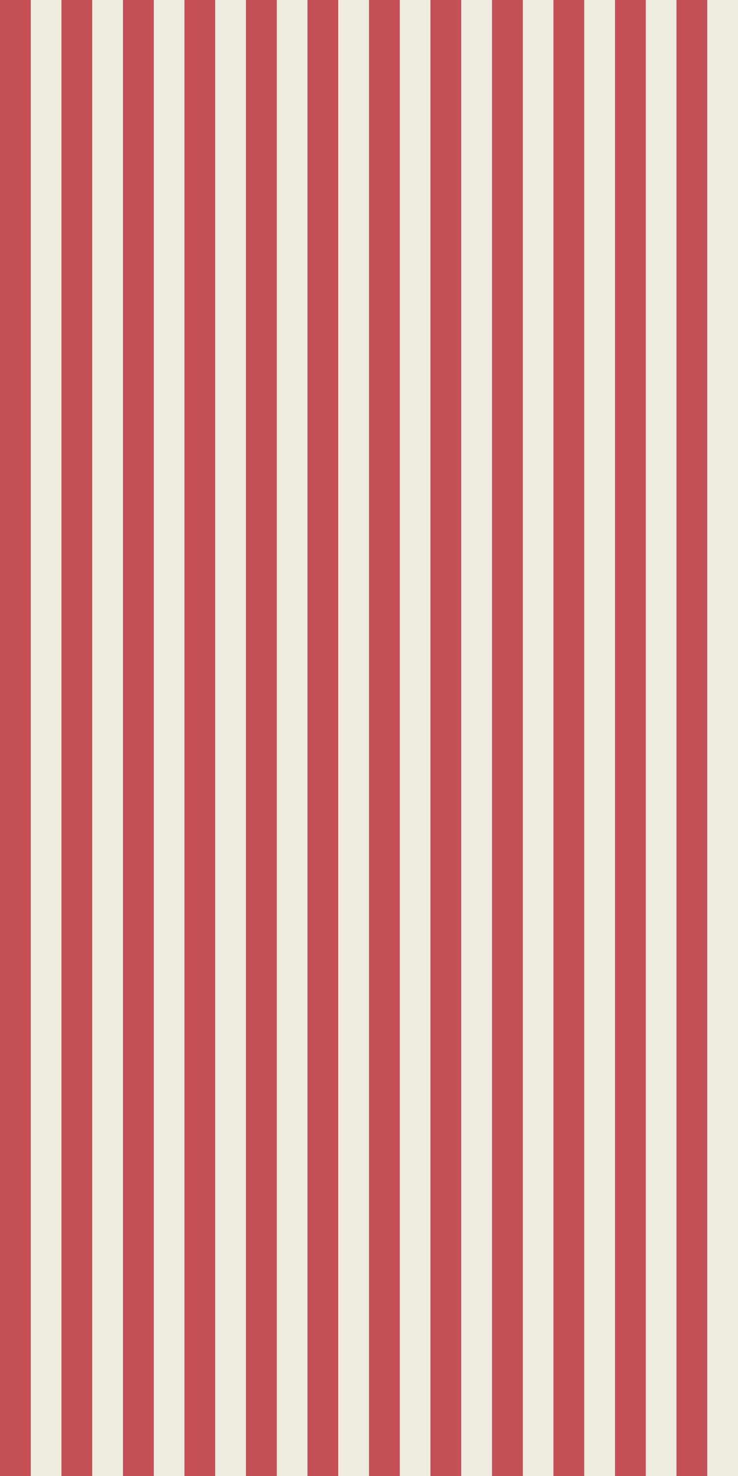 Image of Classic Stripe in Geranium Wallpaper