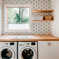 Image of Pinwheel in Cream Wallpaper