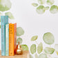 Image of Spring Leaves in White Wallpaper