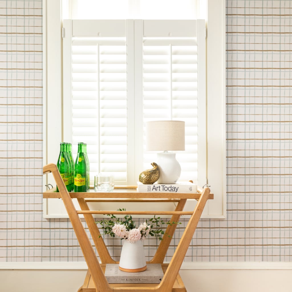 Image of Plaid in Blue Wallpaper