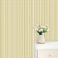 Image of Harbor Stripe in Charteuse Wallpaper