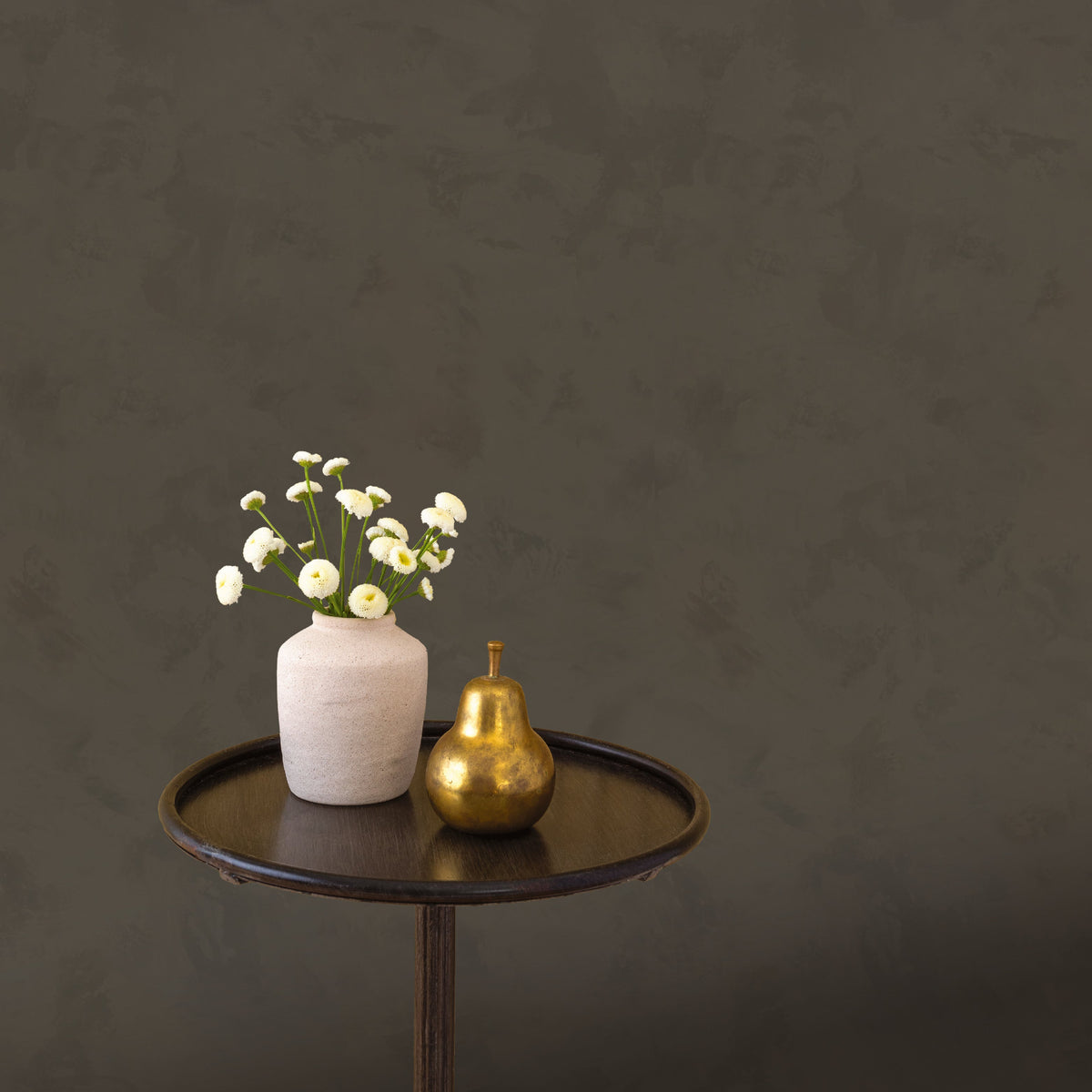 Image of Earthy Texture in Charcoal Brown Wallpaper