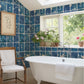 Image of Cyanotype Grid in Blue Wallpaper
