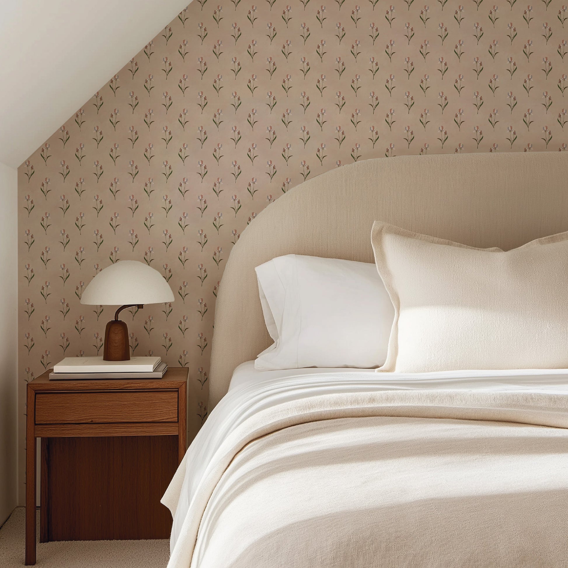 Image of Pressed Petals in Blush Wallpaper
