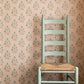 Image of Haveli Block Print in Peach Wallpaper