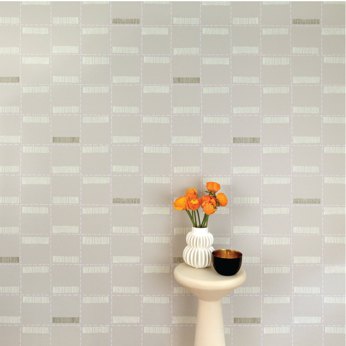 Image of Quilty Pleasure in Grey Wallpaper