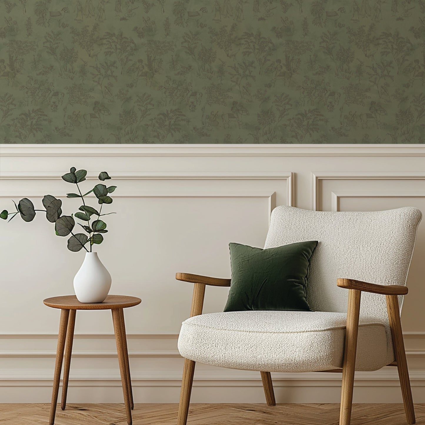 Image of Toile de Joon in Lichen Wallpaper