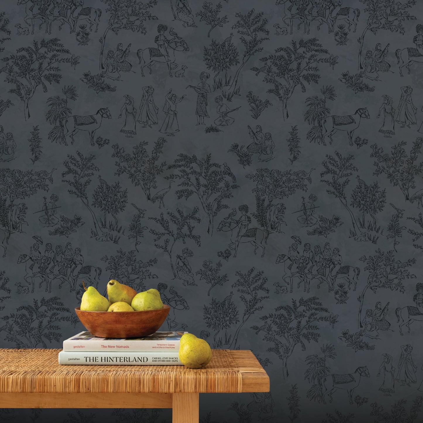 Image of Toile de Joon in Midnight Wallpaper