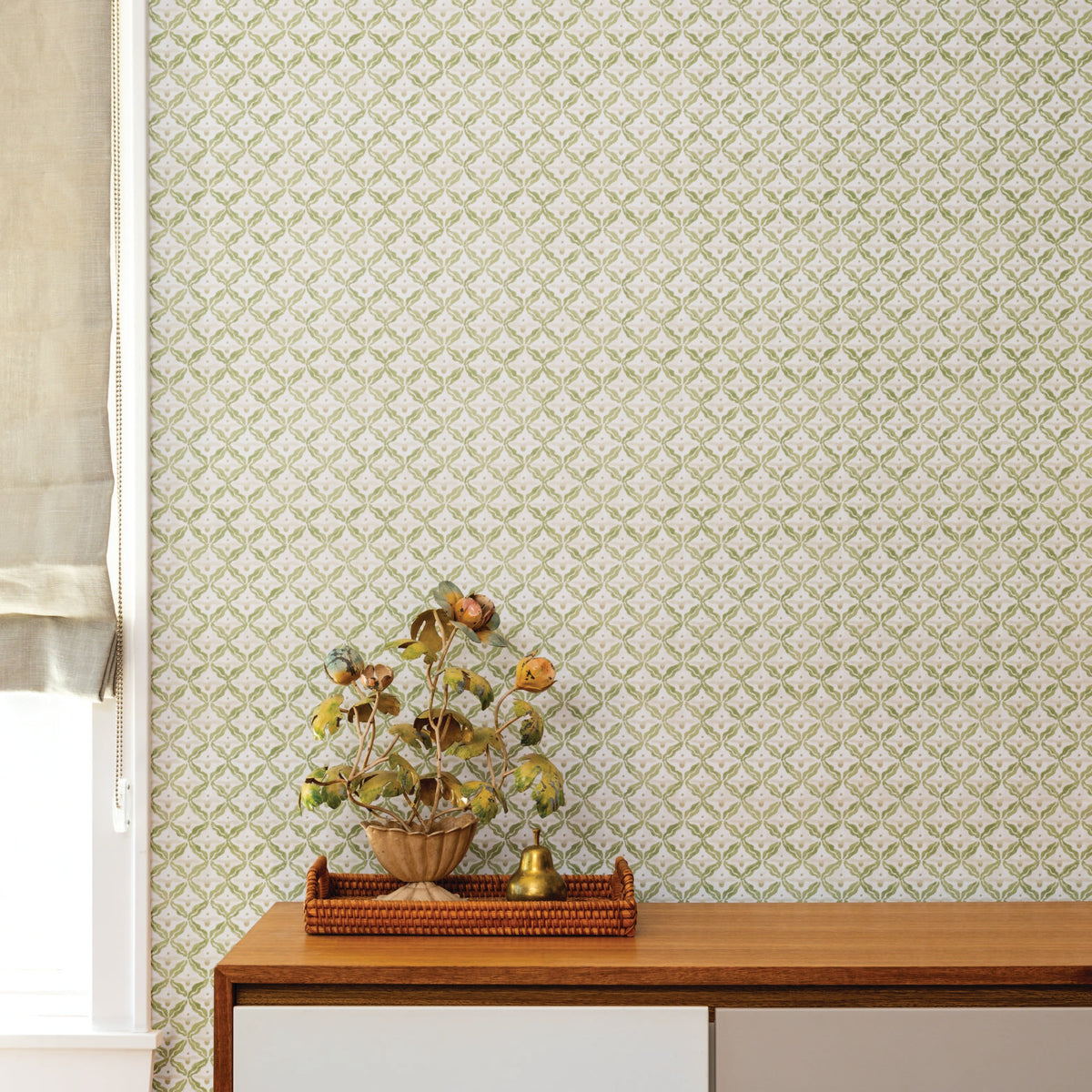Image of Samara in Light Green Wallpaper