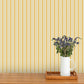 Image of Simple Stripe in Daisy Wallpaper