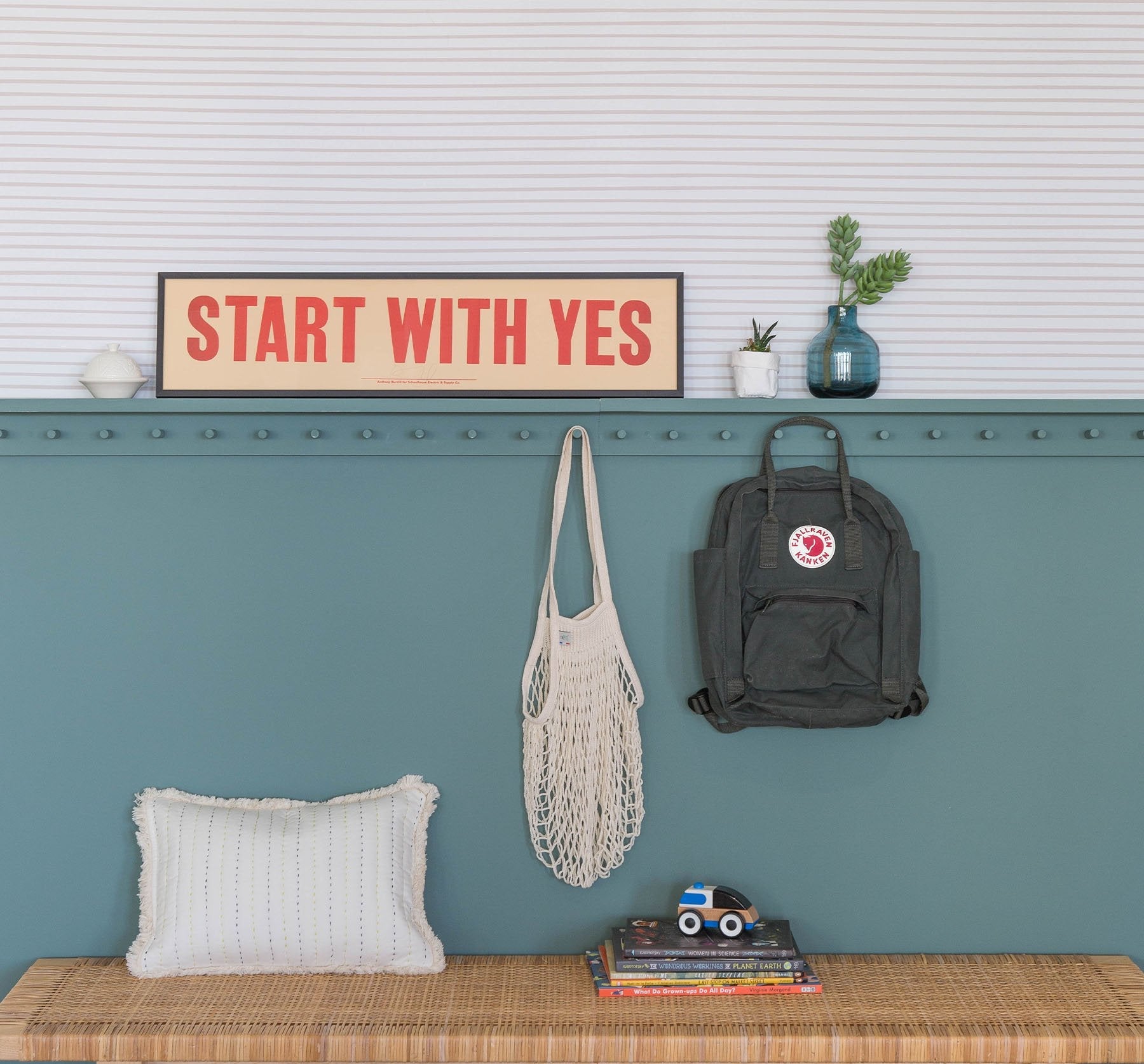 Image of Stripes Away in Blush Wallpaper