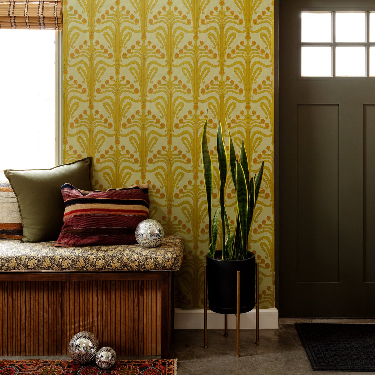 Image of Lucille in Citron Wallpaper