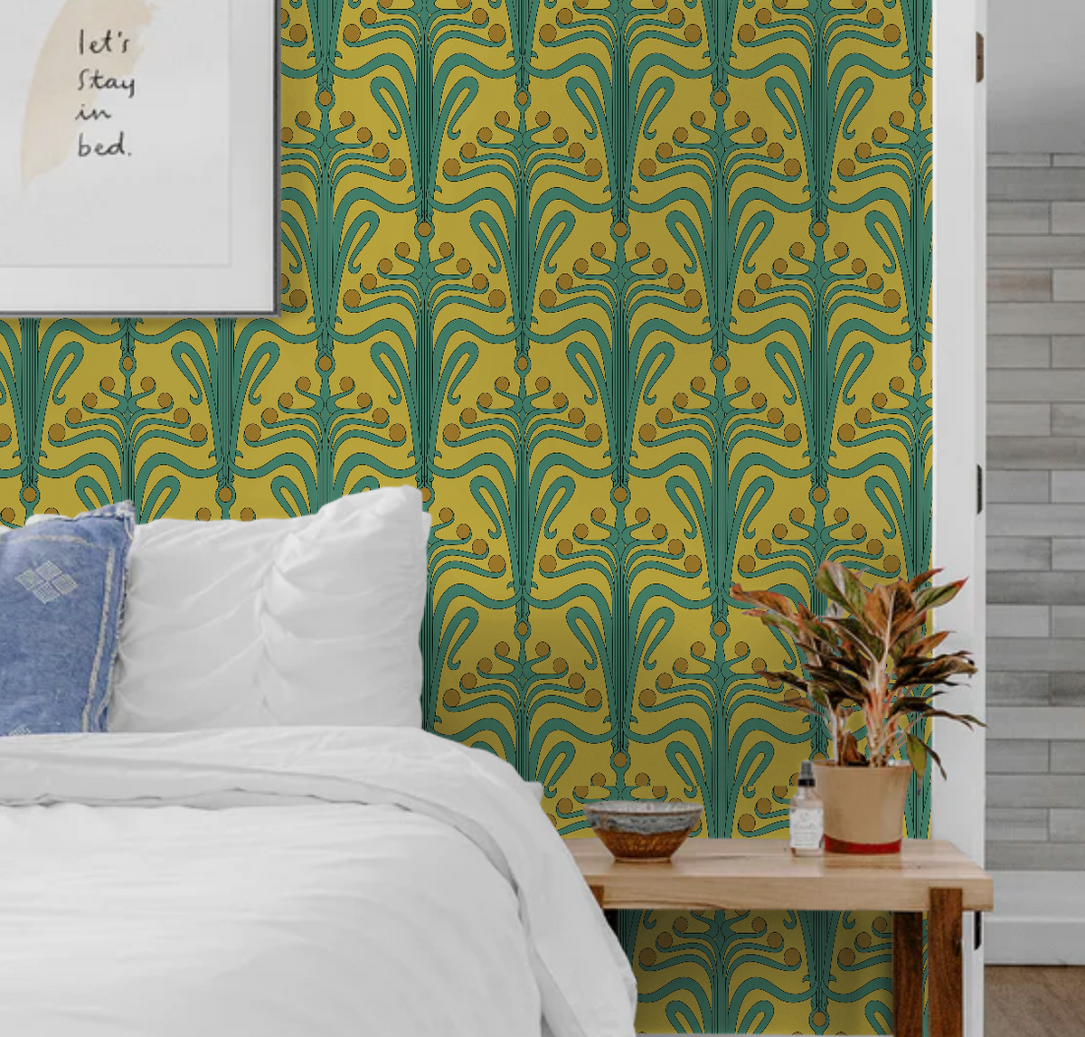 Lucille in Chartreuse wallpaper.