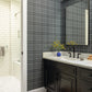 Image of Tonal Plaid in Midnight Wallpaper