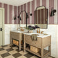 Image of Posey Stripe in Mauve Wallpaper