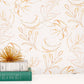 Image of Botany in Tangerine and Ivory Wallpaper