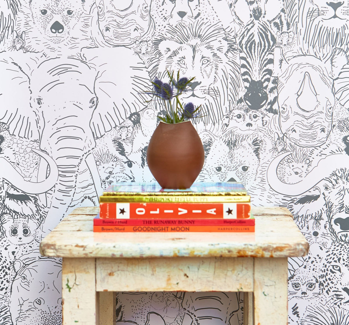 Image of Wild Thing in Grey Wallpaper