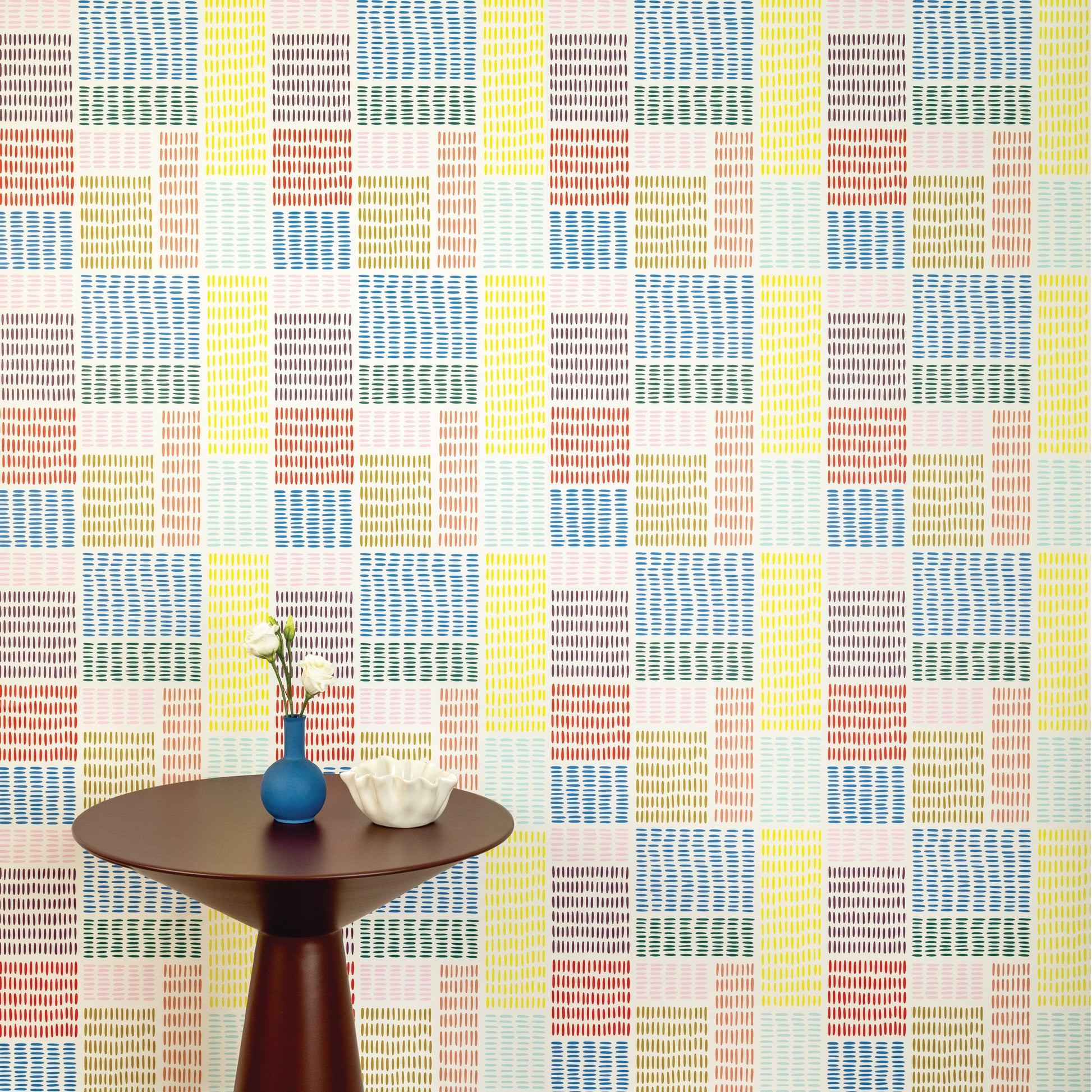 Image of In Petite Stitches in Multi Wallpaper