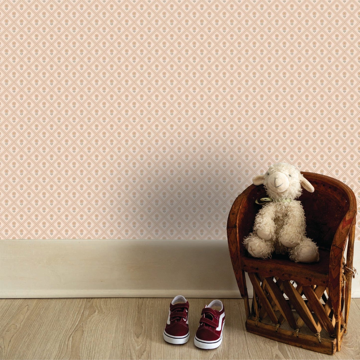 Image of Dahlia in Blush Wallpaper