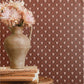 Image of Dahlia in Rust/Pink wallpaper