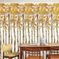 Image of Birch Tree in Gold Wallpaper