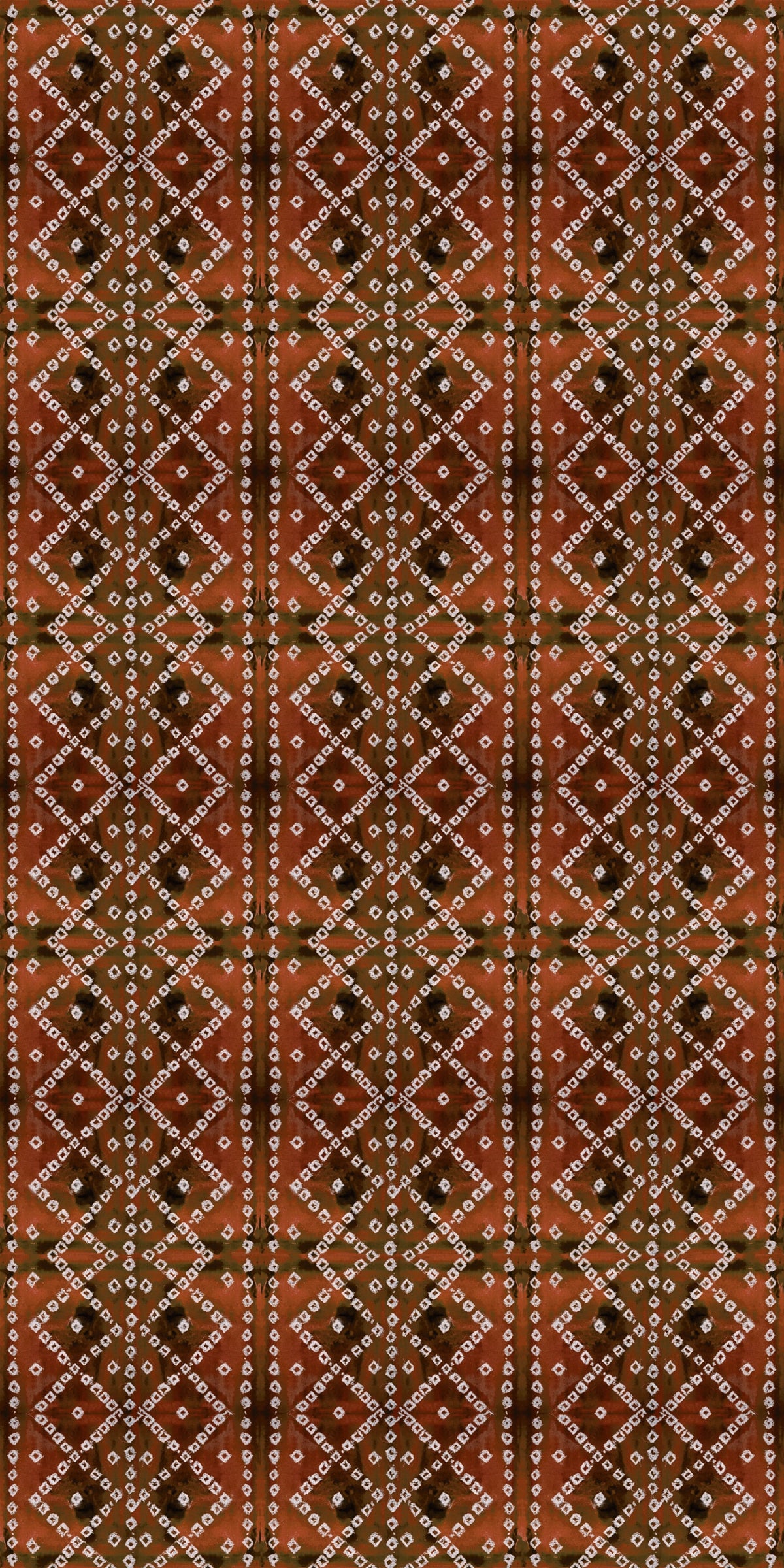 Image of Ajrak in Rust Wallpaper
