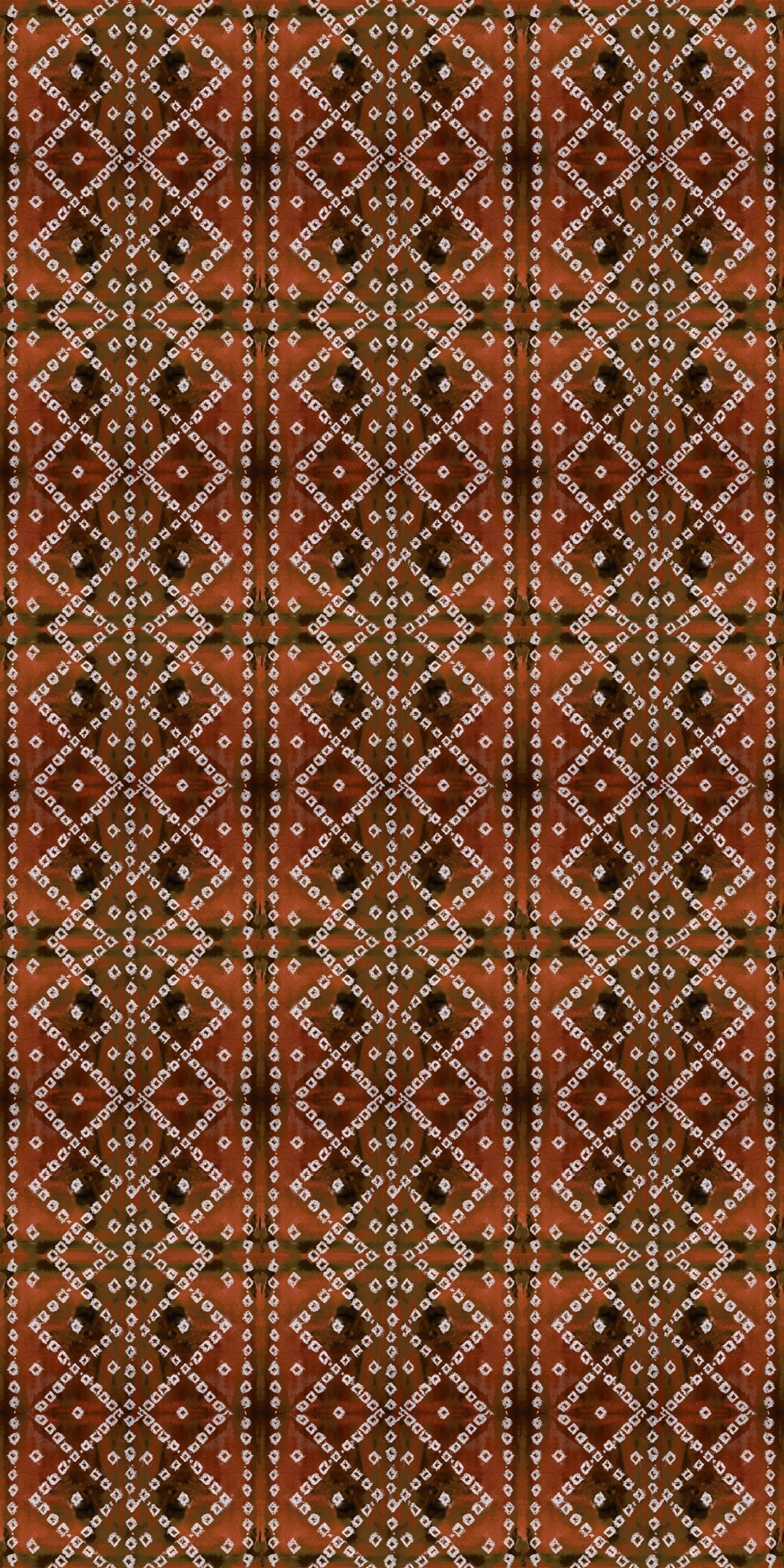 Image of Ajrak in Rust Wallpaper