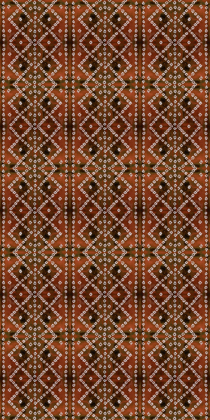 Image of Ajrak in Rust Wallpaper