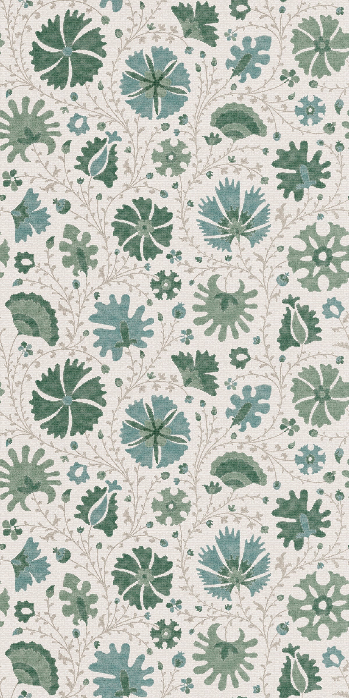 Image of Annie Floral in Sage Wallpaper