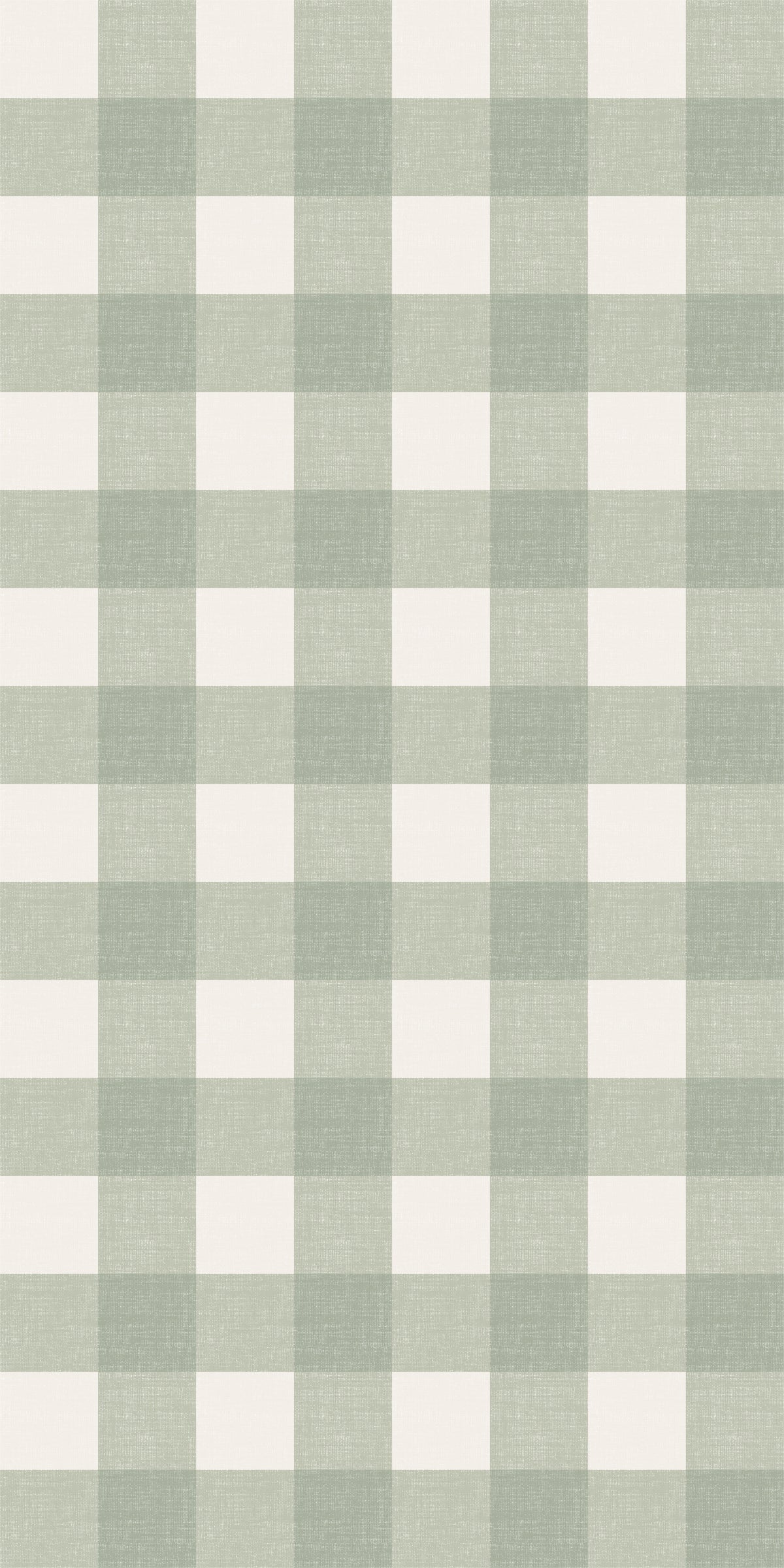 Image of Big Gingham in Sage Wallpaper