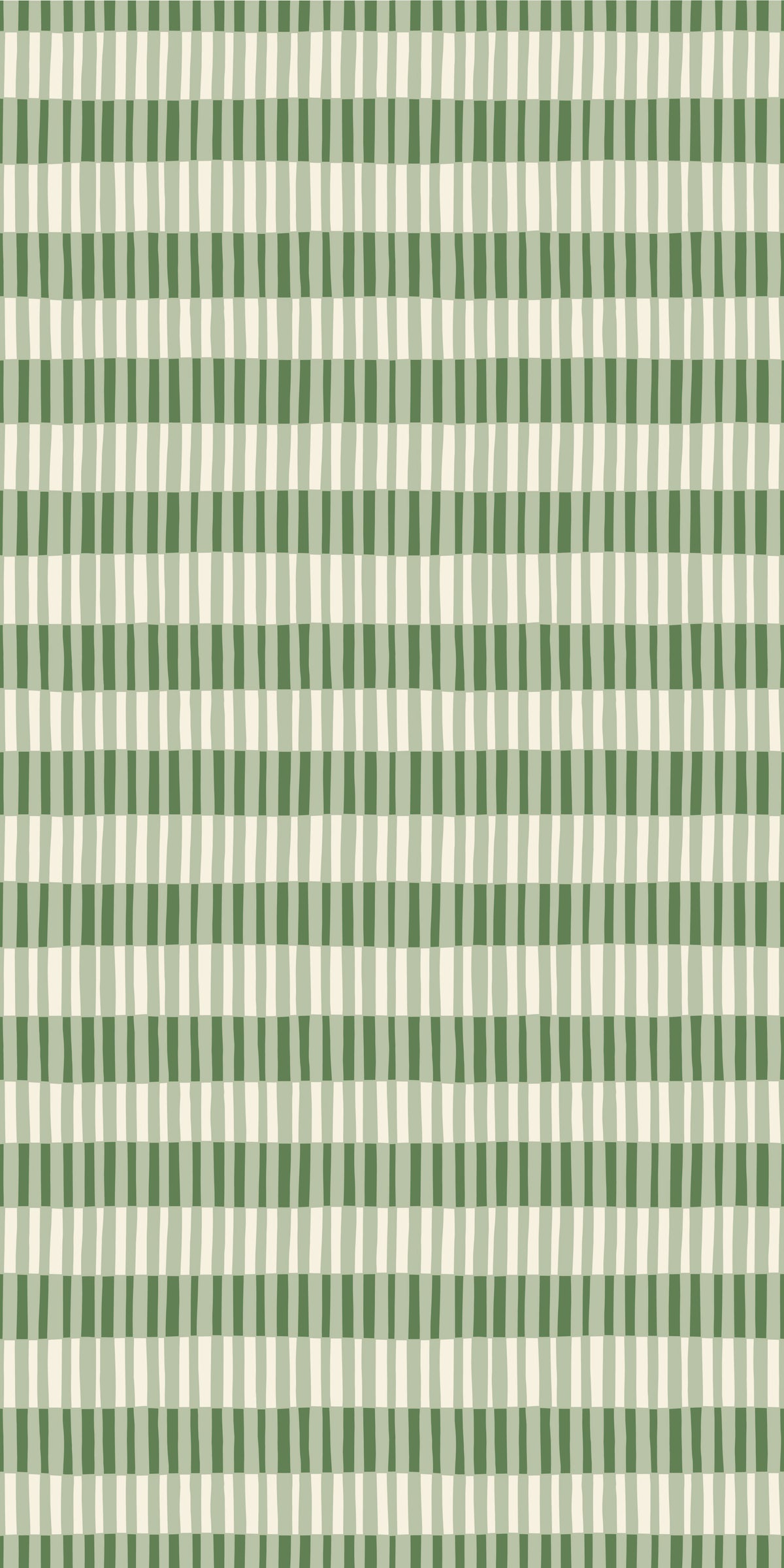 Image of Broken Stripe in Green Wallpaper