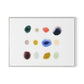 Crystal Canvas Floater Framed / 32 x 24 in / White