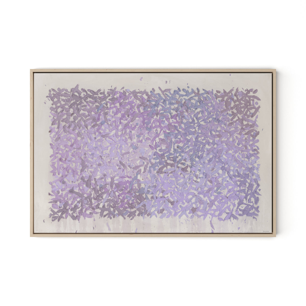 The Cling to the Rock No. 1 Canvas Floater Framed / 32 x 22 in / Natural Maple