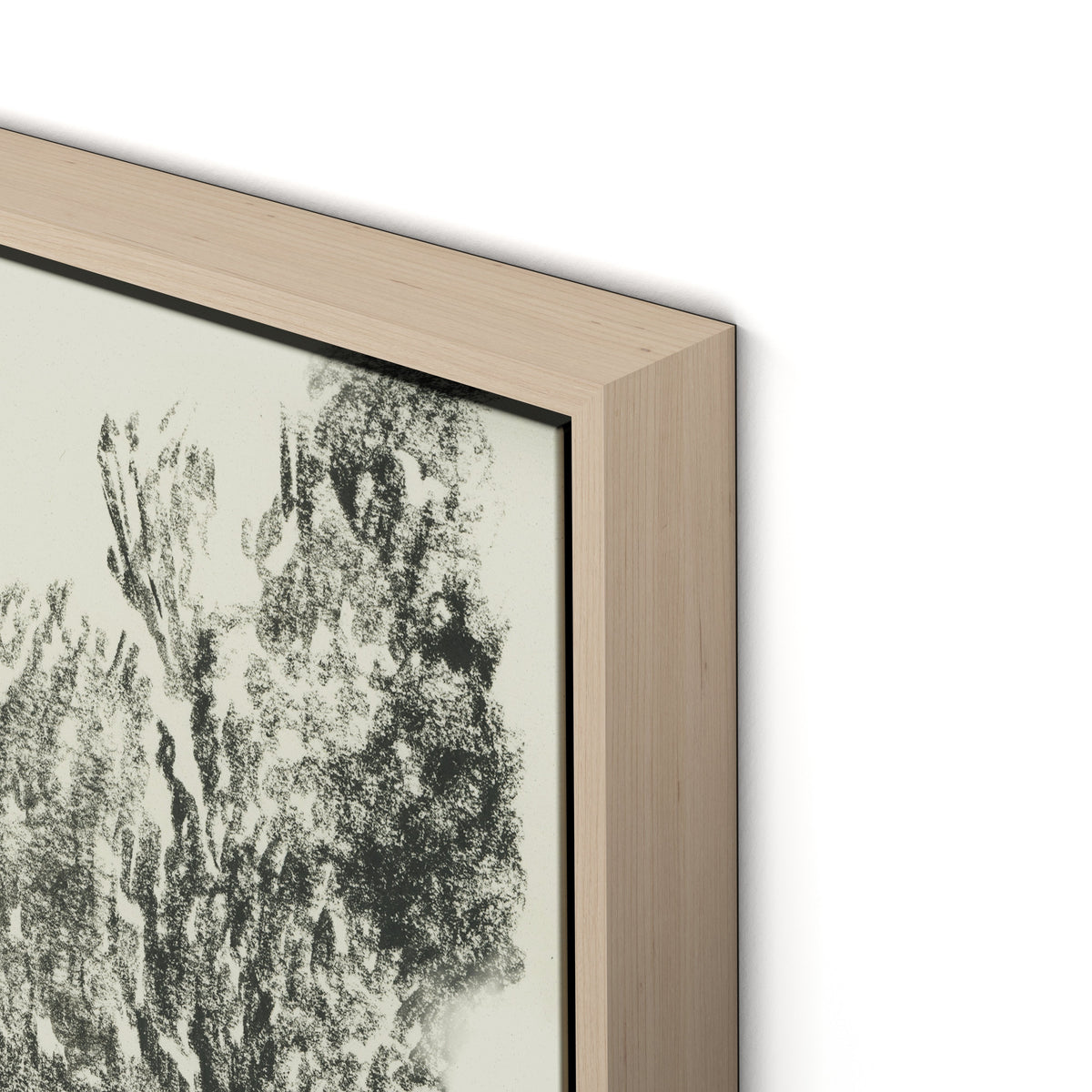 River Exe Canvas Floater Framed / 32 x 24 in / Natural Maple