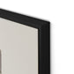 Spring Gathered w Border Canvas Floater Framed / 32 x 24 in / Black