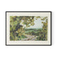 Summer Passage with border Canvas Floater Framed / 32 x 24 in / Black
