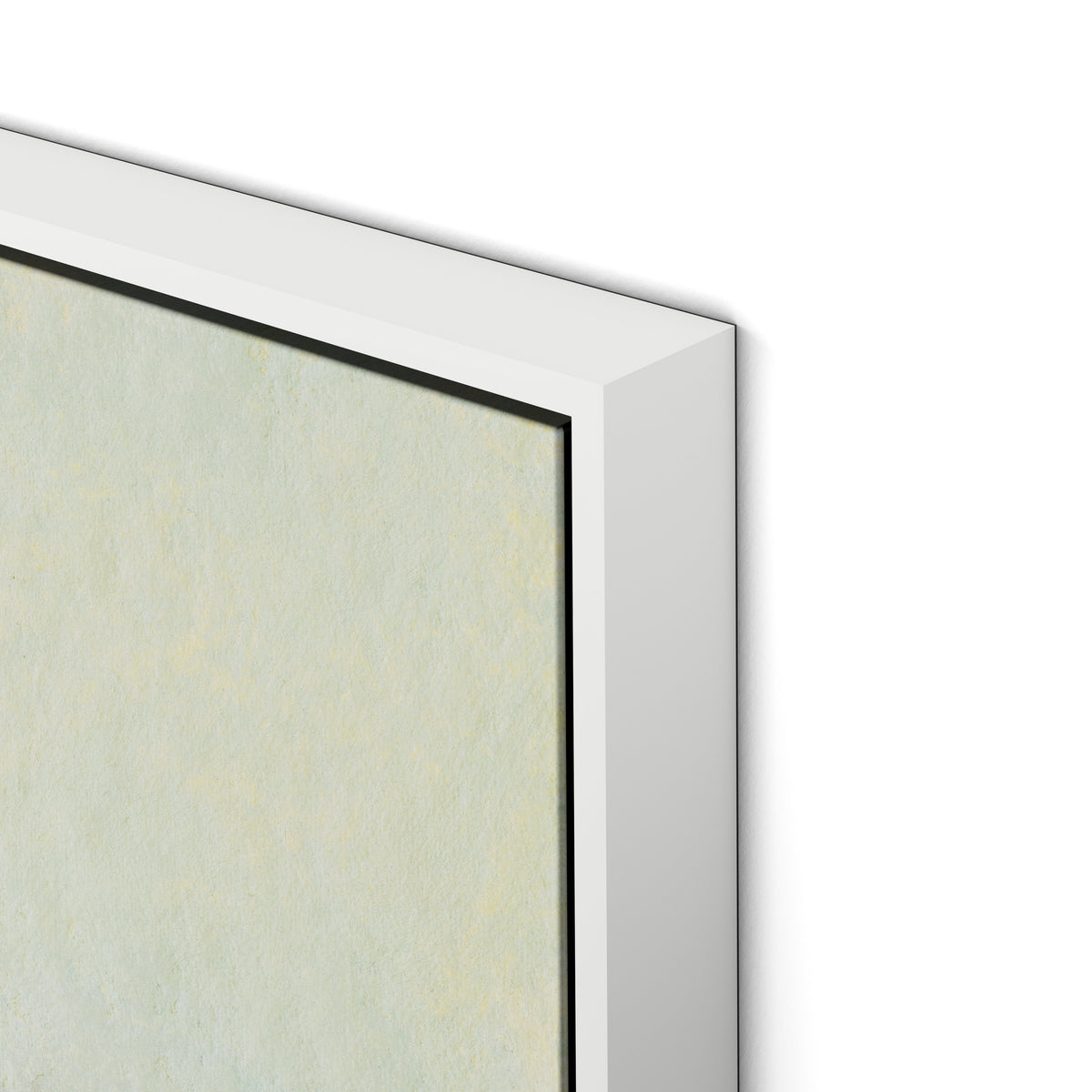 Vale Canvas Floater Framed / 32 x 22 in / White