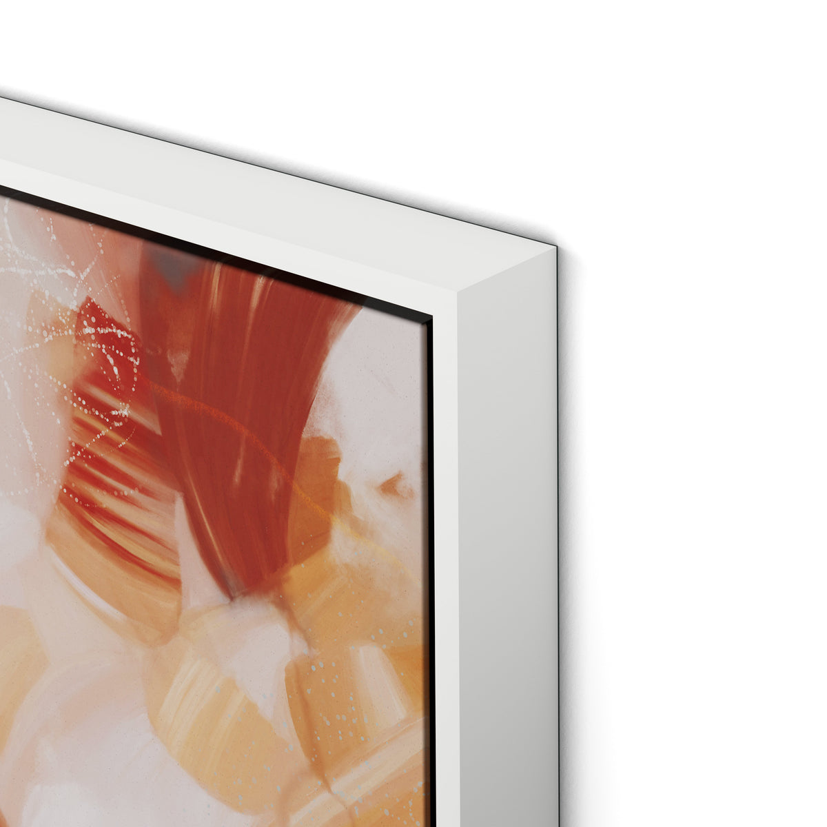 Between Canvas Floater Framed / 32 x 24 in / White