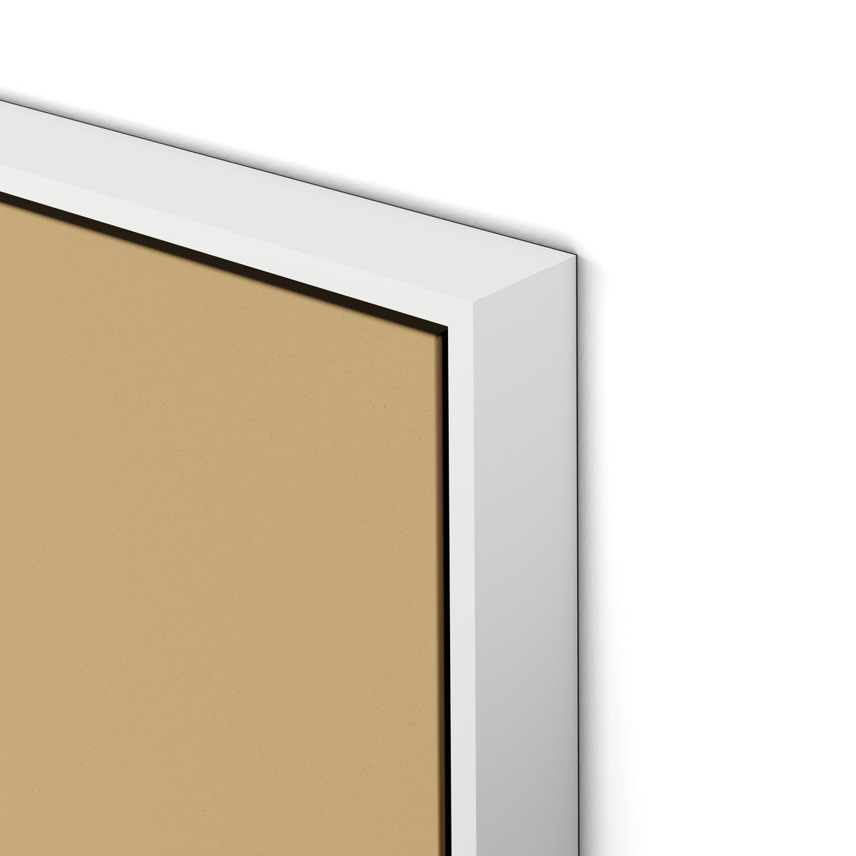 Untitled Box 1 Canvas Floater Framed / 32 x 32 in / White