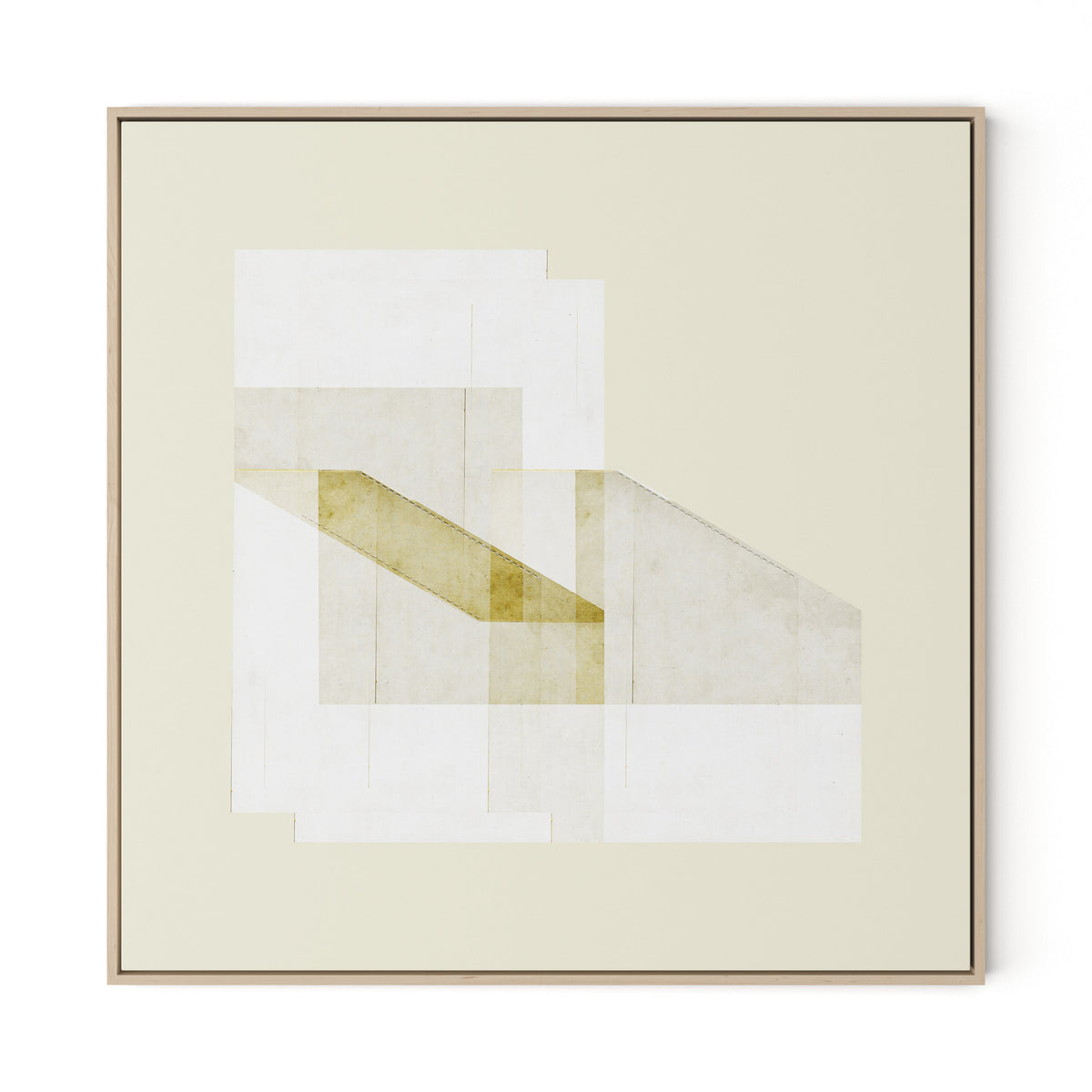 Untitled Box 3 Canvas Floater Framed / 32 x 32 in / Natural Maple