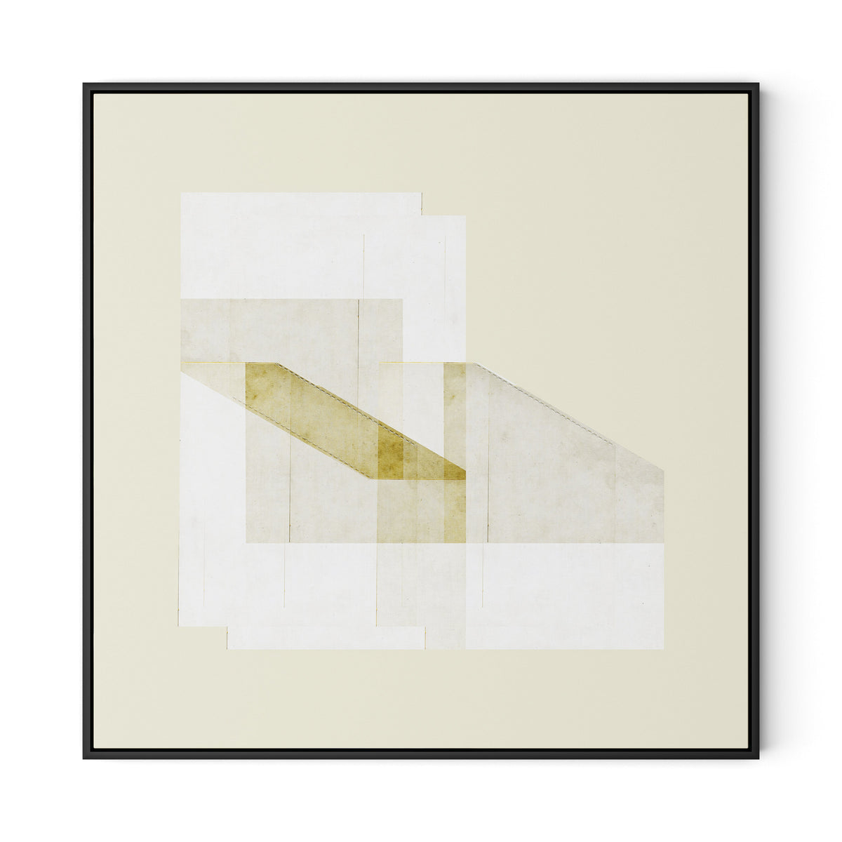 Untitled Box 3 Canvas Floater Framed / 32 x 32 in / Black