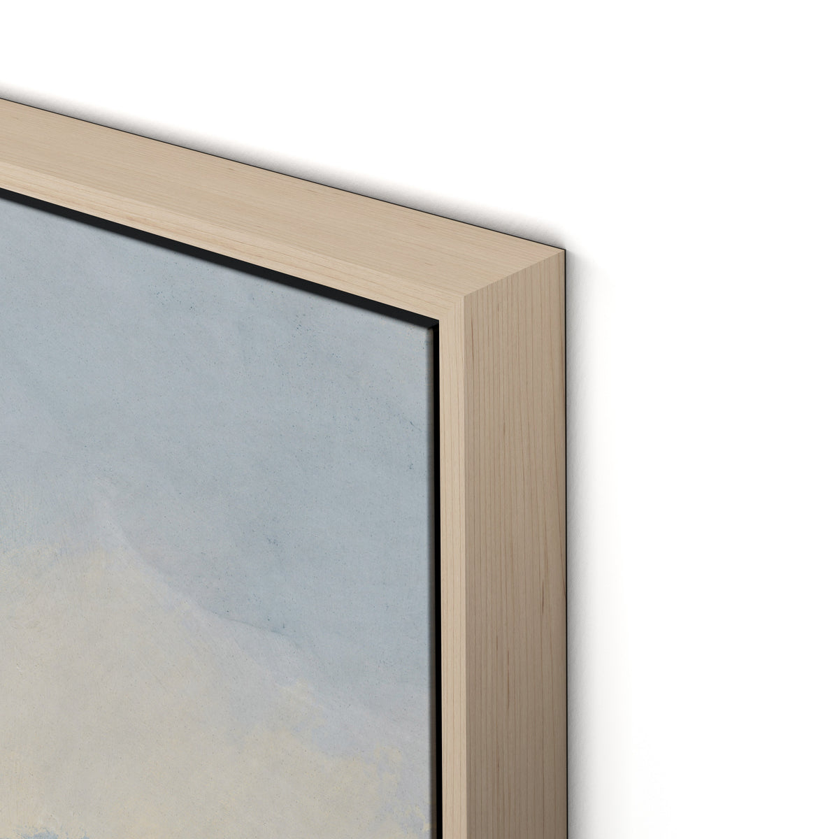 Plowed Field Canvas Floater Framed / 32 x 32 in / Natural Maple