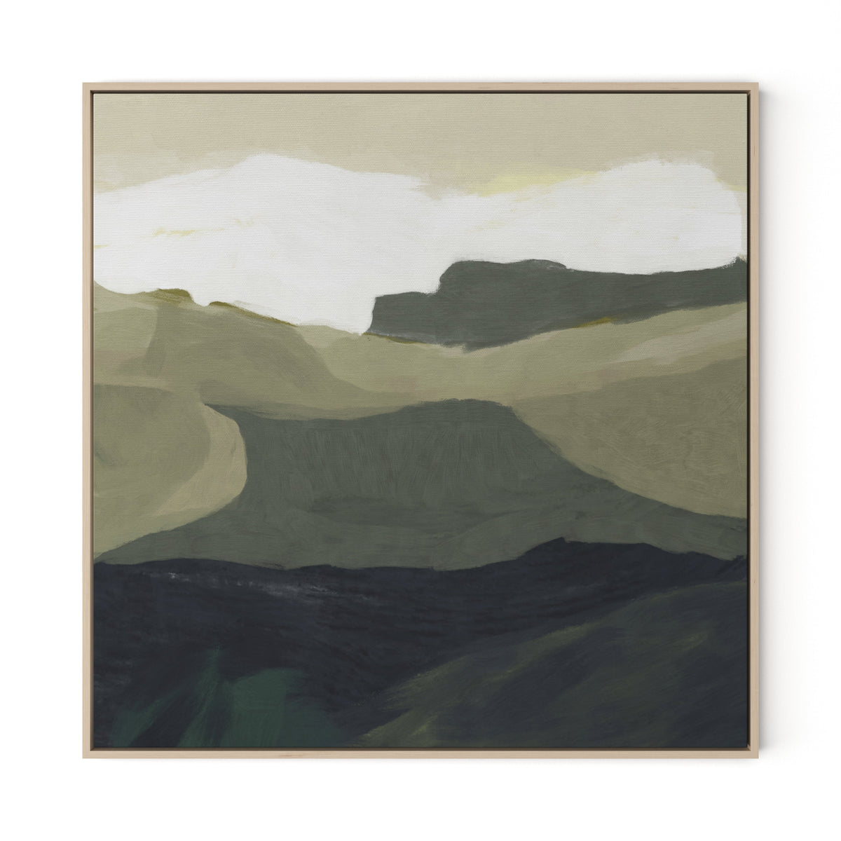 Surrey Canvas Floater Framed / 32 x 32 in / Natural Maple