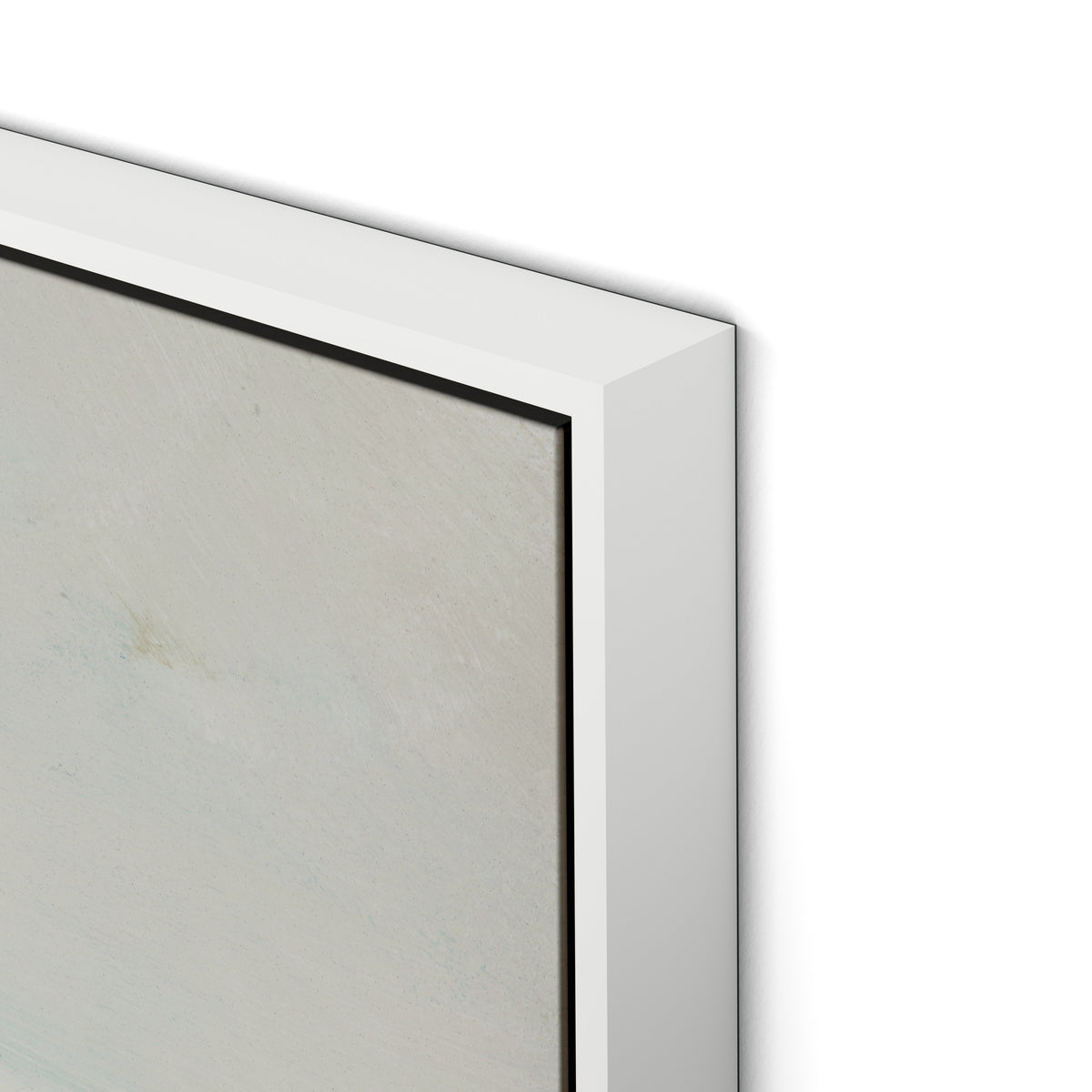 The Way Canvas Floater Framed / 32 x 32 in / White