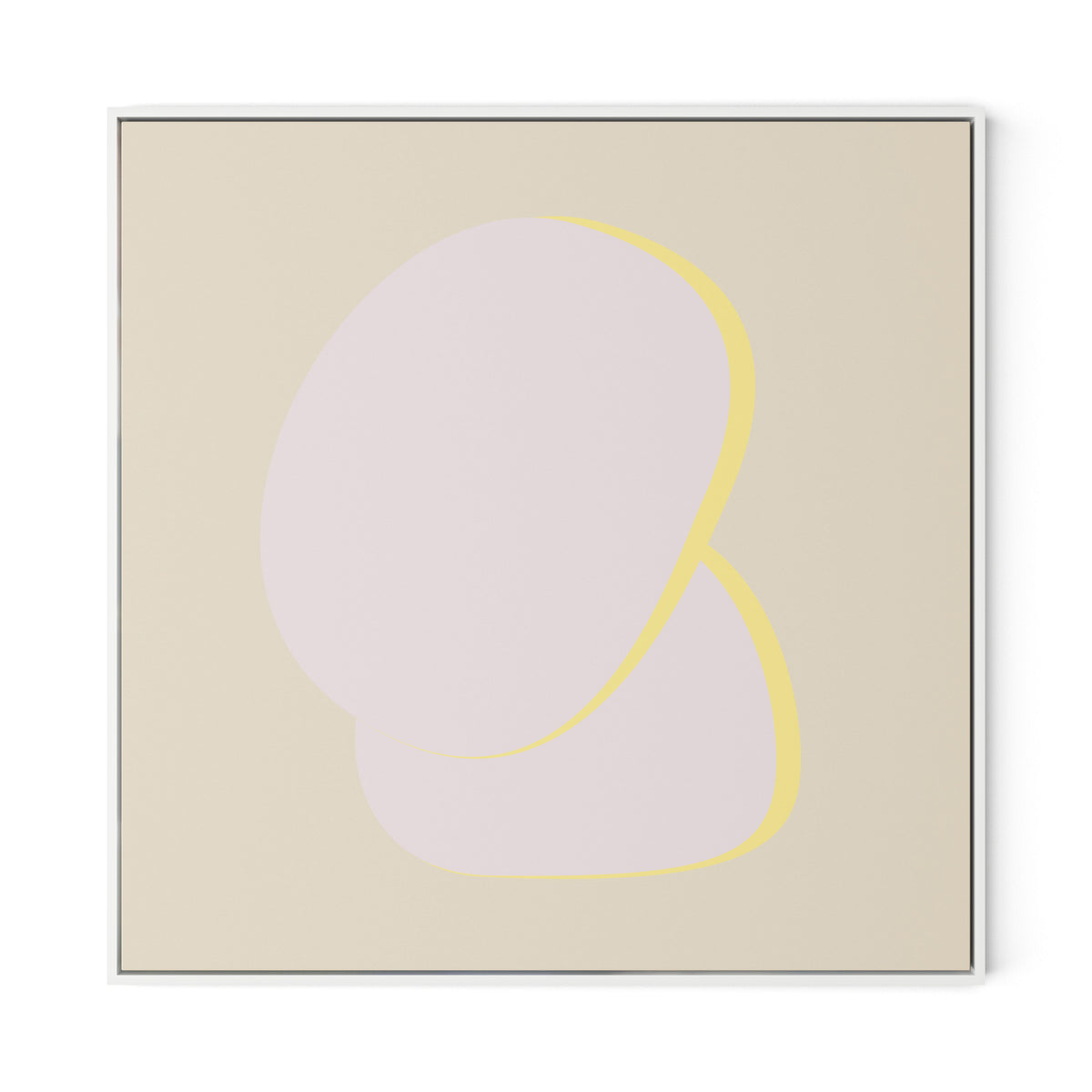 Stones 2 - Recolor 2 Canvas Floater Framed / 32 x 32 in / White